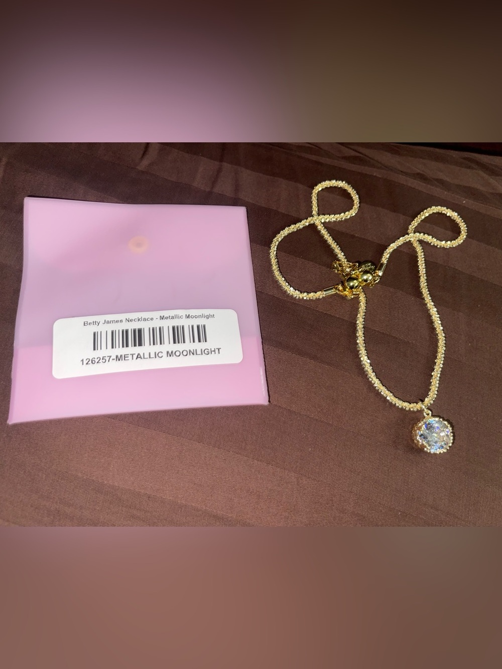 Betty James Necklace Metallic Moonlight